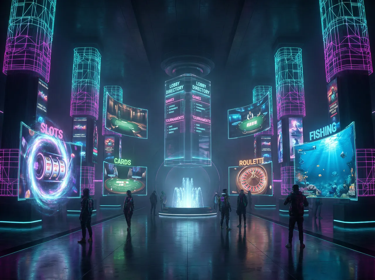 炸金花 炸金花app游戏大厅 - 全息投影选择界面